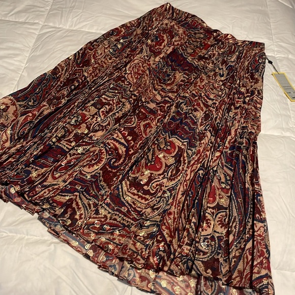 Haute hippie paisley pleated midi skirt - Picture 4 of 5